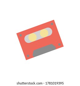 Cassette icon. Simple color vector elements of rock n roll icons for ui and ux, website or mobile application