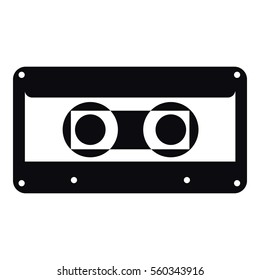 Cassette icon. Simple illustration of cassette vector icon for web