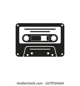 Cassette icon. the tape symbol. Flat illustration  