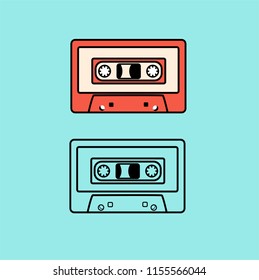 cassette icon vector