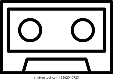 Cassette icon vector . Audio cassette tape icon isolated on white background