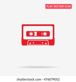 Cassette icon. Vector concept illustration for design.