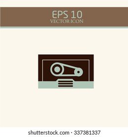 Cassette icon , Vector illustration