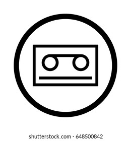 Cassette icon , Vector illustration