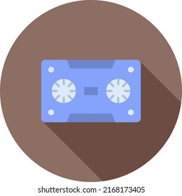 Cassette icon vector image. Can also be used for News and Multimedia. Suitable for mobile apps, web apps and print media.
