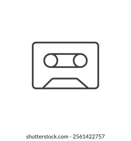 Cassette icon Vector logo set flat