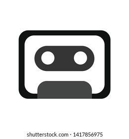 cassette icon vector, Recorder icon, Mobile record icon