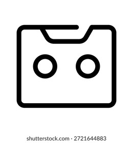 Ilustração de design de símbolo de vetor de ícone de cassete
