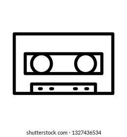 cassette line icon