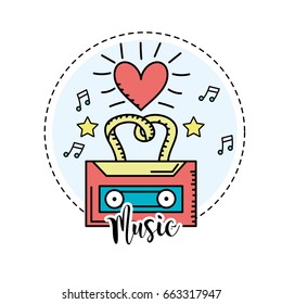 cassette to listen and play music