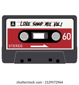 cassette love song mix vol 1 design