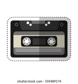 cassette music old fashion vector illustration design