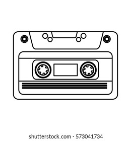 cassette music old fashion vector illustration design