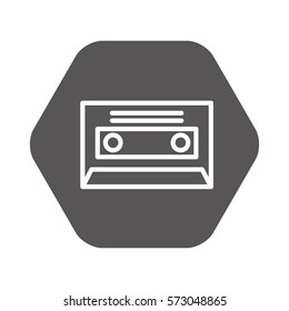 cassette music old fashion vector illustration design