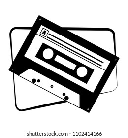 cassette music retro style
