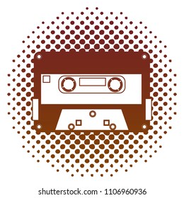cassette music retro style