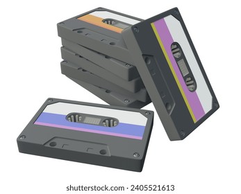 Cassette, Obsolete, 80s, Magnetic, Music, Musical, Audio, Album, Player, Nostalgia, Listening, Old, Tech