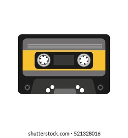 cassette old record icon vector illustration design