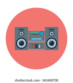 
Cassette Player Colored Vector Icon
