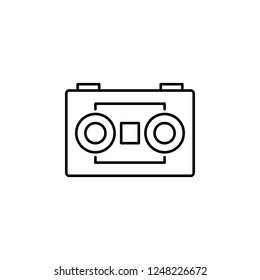 cassette player icon. Element of video products outline icon for mobile concept and web apps. Thin line cassette player icon can be used for web and mobile