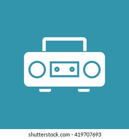 Cassette Player Icon. Eps-10.