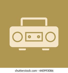 Cassette PLayer Icon. Eps-10.
