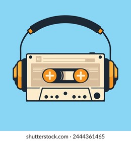 Cassette Player Tape Vintage Headphone Headset Music