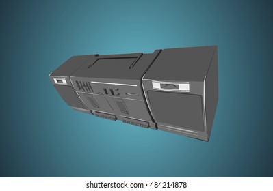 Cassette player vector EPS10