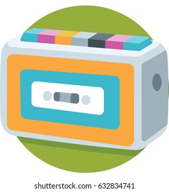 Cassette Player Vector Icon