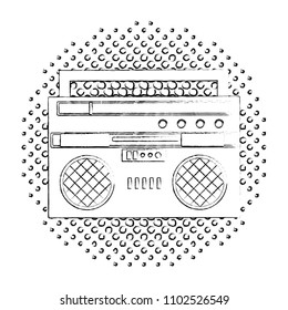 cassette radio player device retro vintage