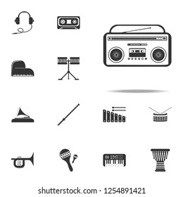 cassette recorder icon. Music Instruments icons universal set for web and mobile