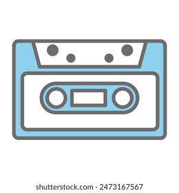 Cassette Recorder Icon Vector Design Template