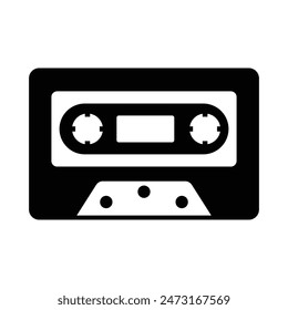 Cassette Recorder Icon Vector Design Template