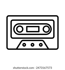 Cassette Recorder Icon Vector Design Template