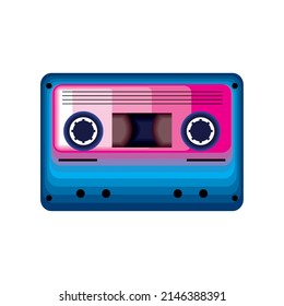 cassette retro 90s icon isolated