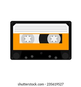 Cassette, cassette tape, audio cassette, cassette vector