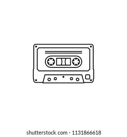 Cassette tape icon.
