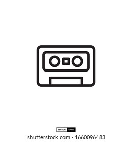 cassette tape icon, design inspiration vector template for interface and any purpose