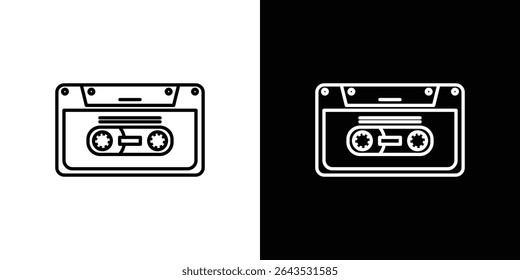 Cassette tape icon. Graphic Design vector icon. Ui Ux Icons
