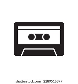 Cassette Tape icon vector design templates isolated on white background