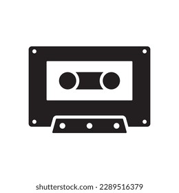 Cassette Tape icon vector design templates isolated on white background