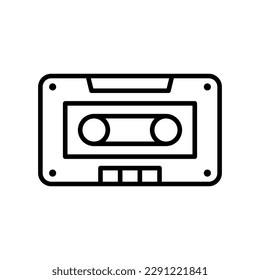 Cassette Tape icon vector design templates isolated on white background