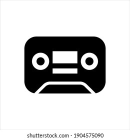 Icono de cinta de cassette ilustración gráfica