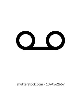 Cassette tape icon. Vector illustration.