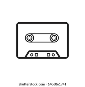 Cassette tape icon vector illustration