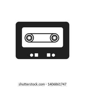 Cassette tape icon vector illustration