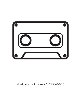Cassette tape icon vector illustration