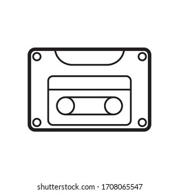 Cassette tape icon vector illustration