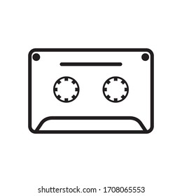 Cassette tape icon vector illustration
