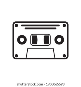 Cassette tape icon vector illustration
